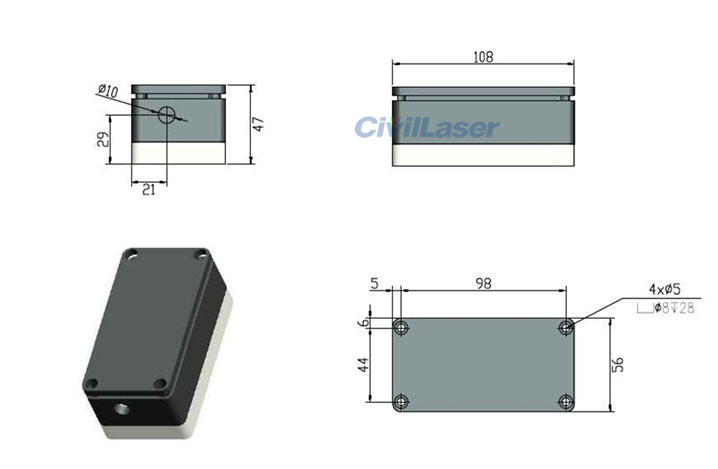 395nm semiconductor laser